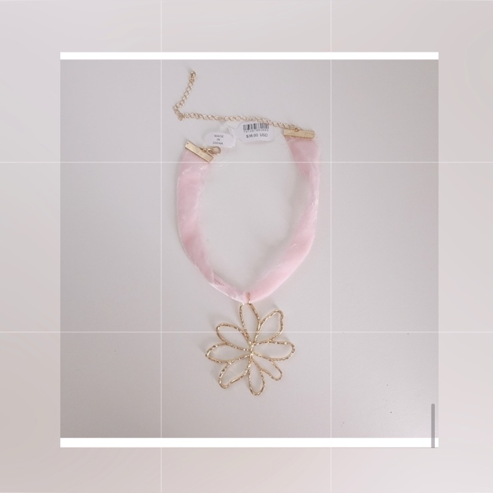 🎀NWT FP Sold Out Pink Annabelle Choker Ribbon Necklace Beautiful!🥰 - Picture 6 of 8
